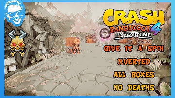 Give It A Spin (N.Verted) - Full Walkthrough - No Deaths - All Gems - Crash Bandicoot 4 [4k]