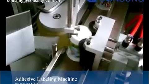 conical cups adhesive label machine