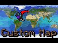 Tasing a custom map of the world in minecraft
