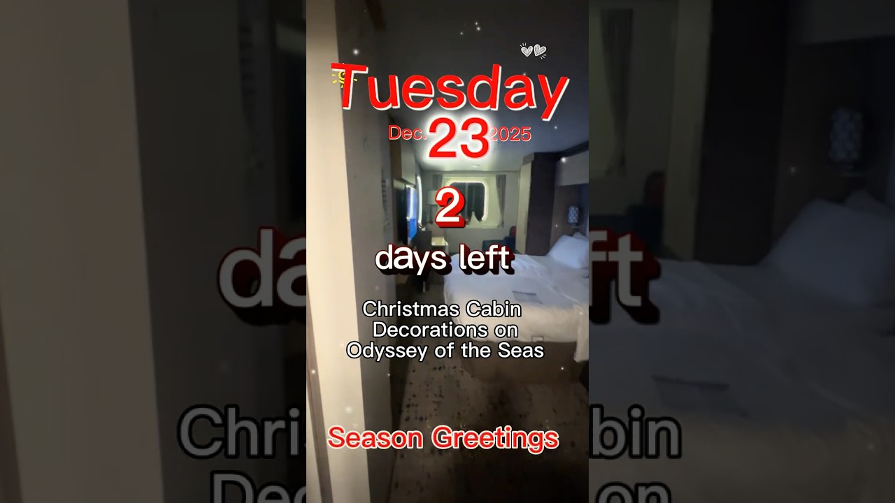 2 days left until Christmas. My Christmas Ocean View Cabin