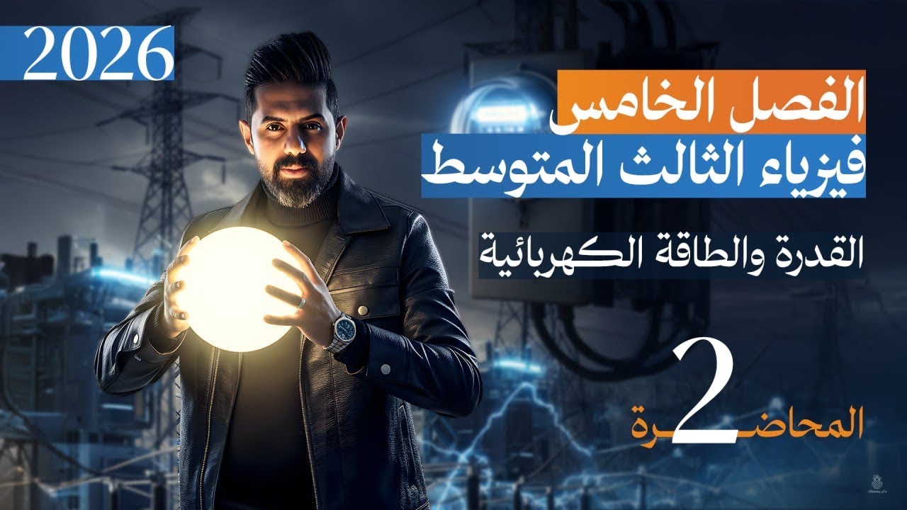 تهكييييير مسائل الفصل الخامس فيزياء الثالث المتوسط 2026 | الفصل الخامس | المحاضرة (2) 