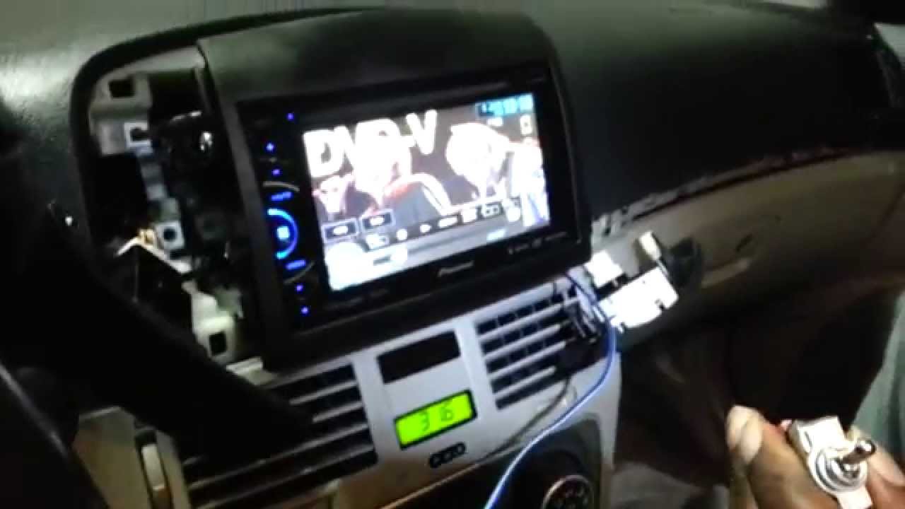 Install parking bypass on Pioneer avh x3500 dvd car stereo ... toyota trailer wiring harness diagram 