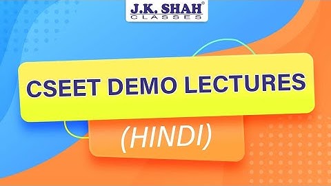 CSEET demo lectures by J. K. Shah classes | Logical Reasoning | Blood Relations | (Hindi)