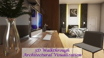 Archvitectural Visualization Real Time Walkthrough with Interactive Elements