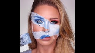 Painted Face Makeup & Face Painting Tutorial by Katie Elizabeth Butt