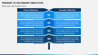 Primary vs Secondary Objectives Animated Slides Net Worth