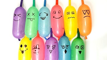 Making slime with funny balloons | Satisfying ASMR slime video 1