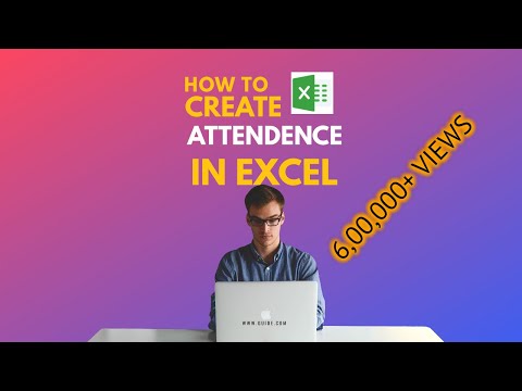 Attendance Sheet - How to create in Excel