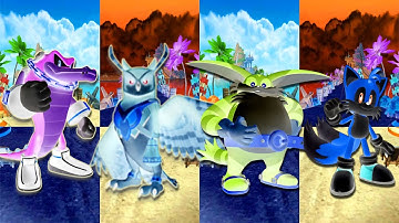 SONIC DASH - DIFFERENT GHOST CHARACTERS RUNNING TOGETHER - SCARY GAMEPLAY