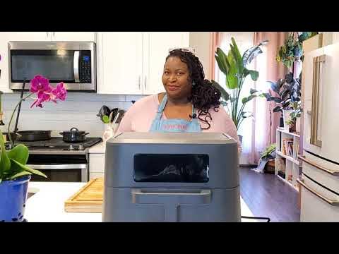 Beautiful 9qt Trizone Air Fryer, Sage Green by Drew Barrymore