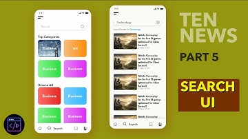 Flutter News App (Frontend To Backend) Part 5 - Search UI