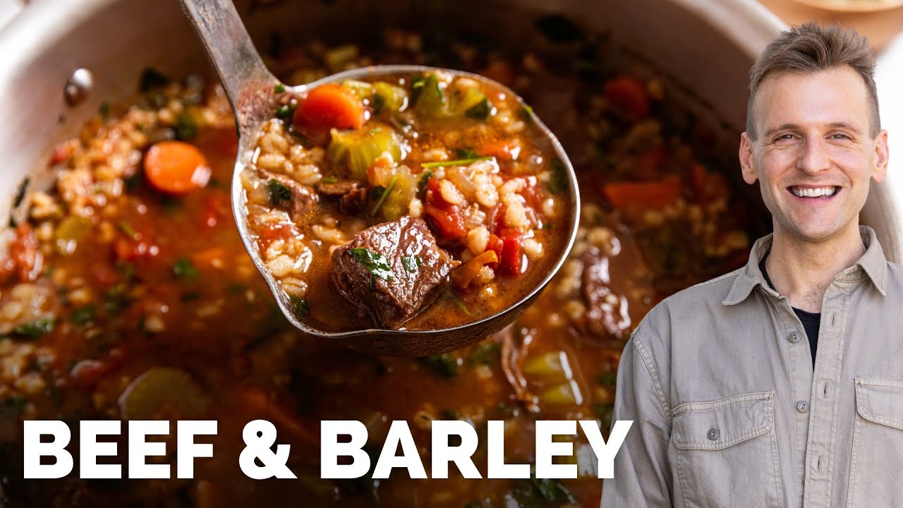 Beef And Barley Soup - Jehan Can Cook