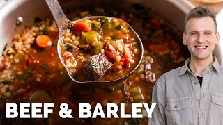 Beef and Barley Soup | Weird name but delicious soup recipe!