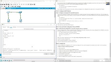 2.5.5 Packet Tracer - Configure Initial Switch Settings