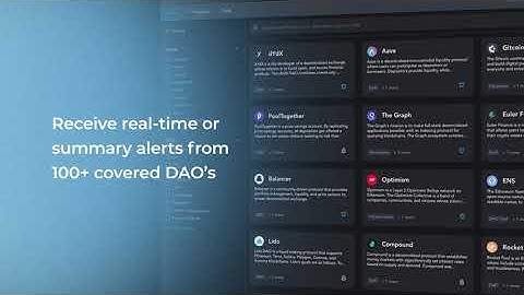 Governance Alerts Overview