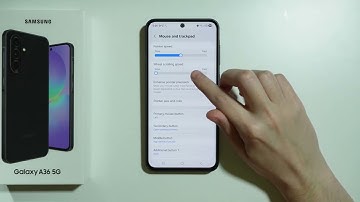 Samsung Galaxy A36 5G: How to Find Mouse & Trackpad Settings (Customize Mouse Pointer)