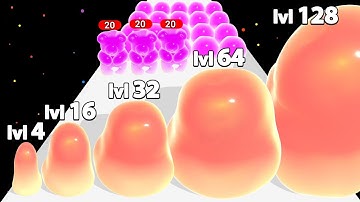 Jelly Raid Run 3D -  Jelly Blob Run, Max Level ASMR Gameplay #asmrgameplay #satisfyingasmr #levelup