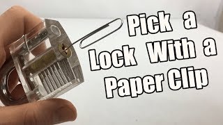 How To Pick A Lock With A Paperclip