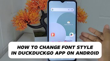 How to Change Font Style in DuckduckGo app on android