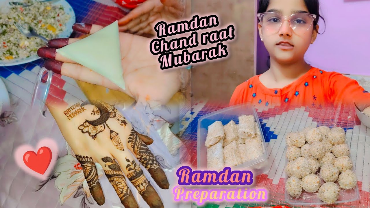 Ramadan ki Chand raat mubarak || Ramadan ke liye preparation || mehndi || #dailylifestylevlog 