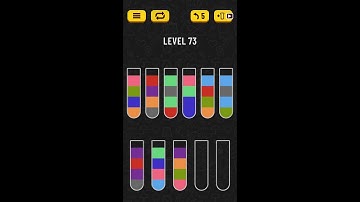 Water Sort Puzzle. Level 73. HD Quality
