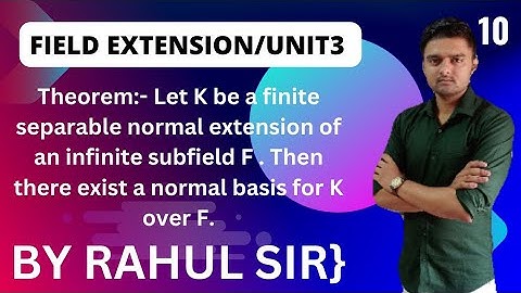 Field extension unit  3 /class 10 /m.sc mathematics /MDU /KUK /JJU /Distance education/ BY RAHUL SIR
