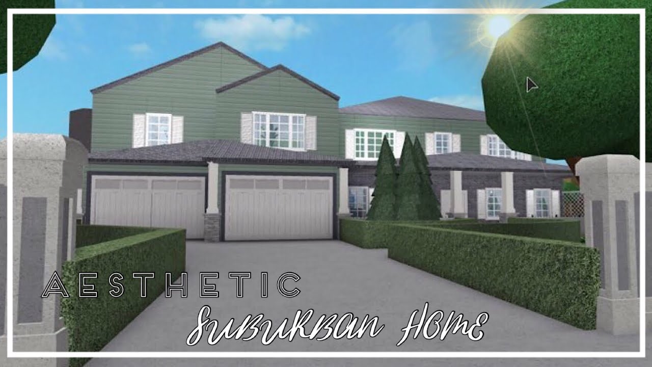 BLOXBURG l Aesthetic Suburban Home l 140K - YouTube