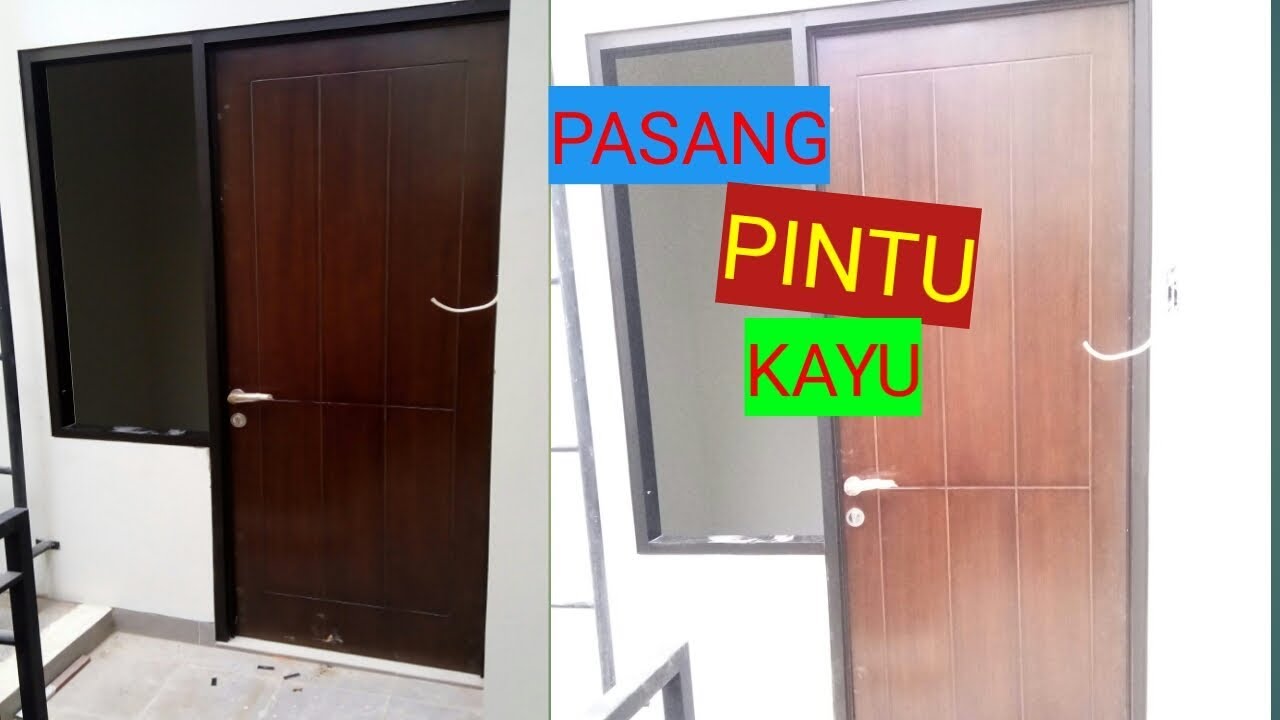  Cara  Memasang  Pintu Kayu  Pada Kusen Aluminium YouTube