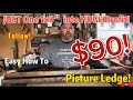 $1,000 in ONLY 3 simple cuts! HUGE PROFIT and turn a 1x8” into a beautiful picture shelf!