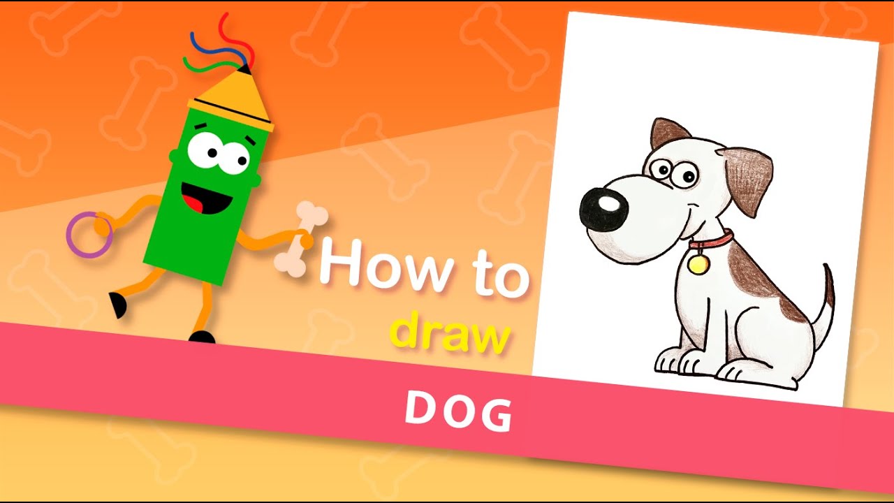 How to draw a Dog. Draw a funny Dog with Easy Pen YouTube