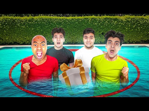 آخر واحد يطلع من المسبح يفوز مقلب في الحسن و المقلب قلب حقيقه مؤثر 