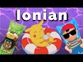 The ionian mode feels relaxing