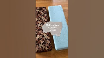 Pop Up Camper Reno Ep.7 | New REMOVABLE Cushion Cover EASY Sew No-Zipper