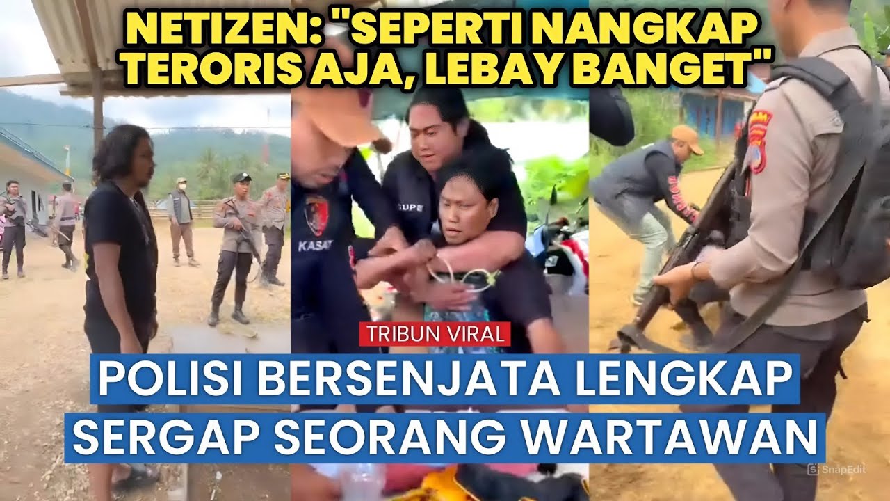 Sorotan Tajam ke Polres Morowali: Wartawan Konflik Agraria Ditangkap Berseragam Senjata Lengkap