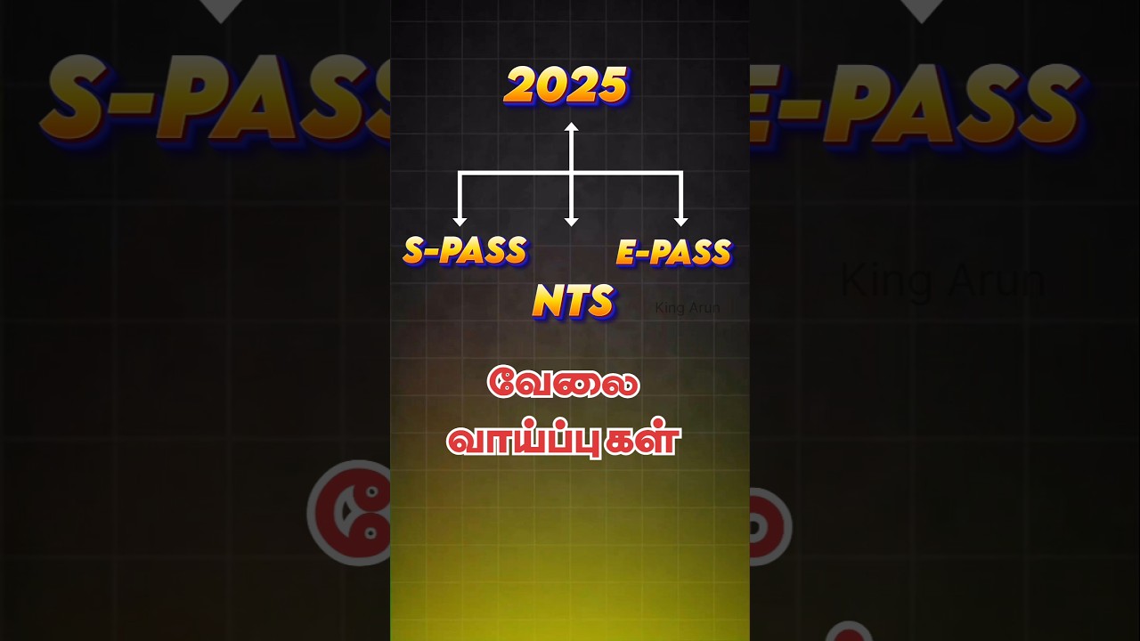 2025-இல் S-PASS, E-PASS,NTS பெர்மிட்டுகளில் வரவிருக்கும் வேலைவாய்ப்புகள்🔥 