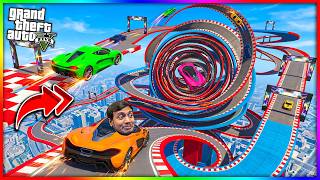 GTA 5 MEGA STUNT PARKOUR RACE screenshot 3