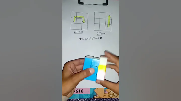 3X3 RUBIK'S CUBE SOLVE MAGIC TRICK #viral #ytshorts #cube #trending #cubeing