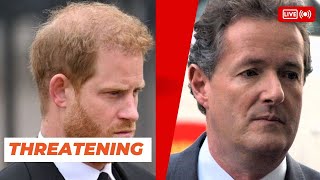 Shocking Harrys Threatening Phone Call To Piers Morgan Exposed On Air I Will Destroy You In Court