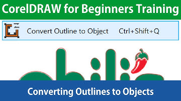CorelDRAW for Beginners Converting Outlines to Objects Tutorial