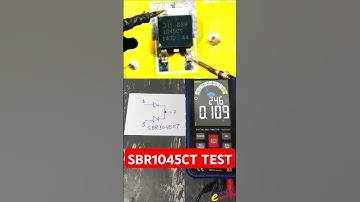 How to Test SBR1045CT Schottky Diode with Multimeter | Quick Electronics Check #shorts