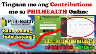 Paano malalaman ang Contribution sa Philhealth Online |  View Philhealth Contribution Online 2024 screenshot 3