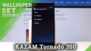 How to Change Wallpaper in KAZAM Tornado 350 - Udpate Home Screen