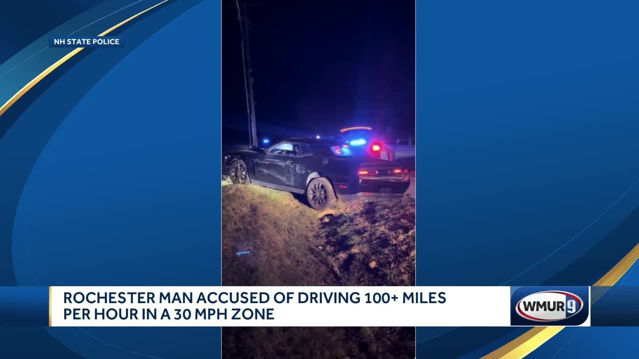 Man arrested after pursuit, driving more than 100 mph in Somersworth ...