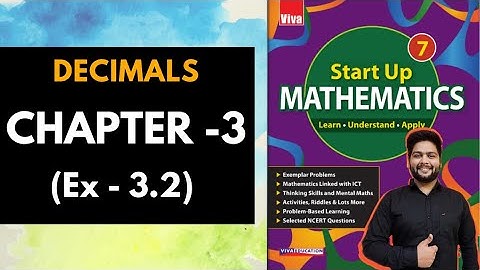 Viva Education Start up Mathematics Class 7 || Exercise 3.2