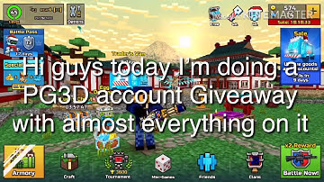 Pixel Gun 3D |PG3D IOS account giveaway (Read Description