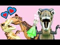 Lego jurassic world stop motion  dino love potion fail  dino soap opera  reptibian bricks