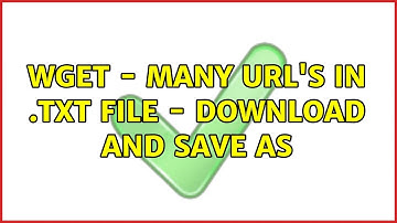 wget - Many URL