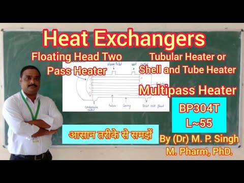 Heat Exchangers | Tubular, Multipass, Floating Head Heaters | Pharma. Engineering | BP304T |