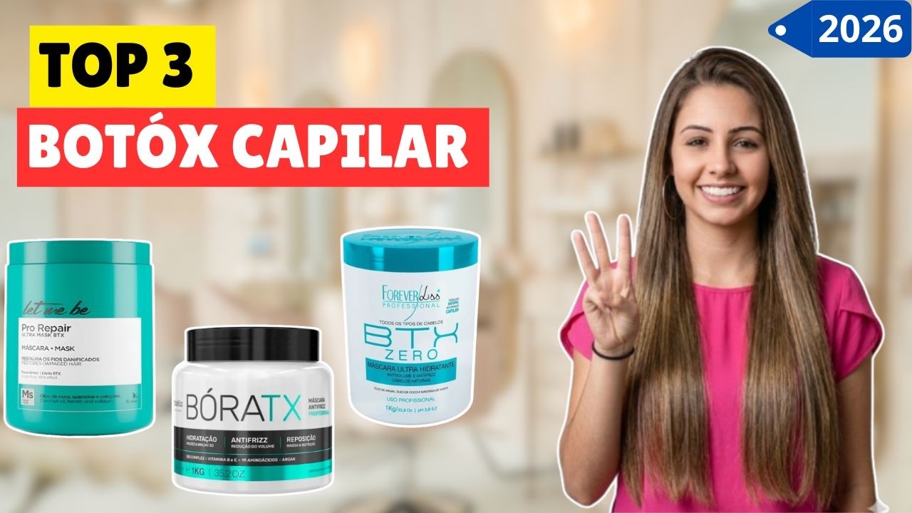 TOP 3 MELHORES BOTÓX CAPILAR DE 2026 | Qual o melhor Botox sem Formol para comprar em 2026?
