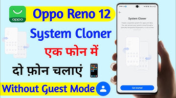 system cloner setting in oppo reno 12 5g | oppo reno 12 5g turn on system cloner setting